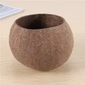 SEM Voi kaatamalla kynttilän kookoskuoren kulho, kookoskuori, kookospuinen kulho
