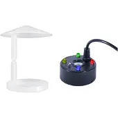 Jojomino Ultraäänisumutin USB 4 LED ultraäänisumutin roiskesuojalla, sisäsuihkulähde, vesiominaisuus, kannettava matelijasumutin, ilmankostutin