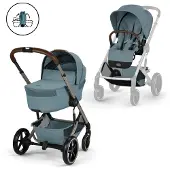 Cybex Balios S Lux yhdistelmävaunut Stormy Blue, sis. taitettavan kopan