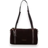 Hispanitas for woman. BI264936 Brown bowling bag (35), Casual, Polyurethane