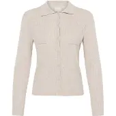 Ichi Ihluls Rib Polo Ca - Beige - S