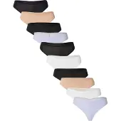 Hunkemoller Stringit beige / laventeli / musta / valkoinen