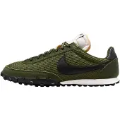 Nike Matalavartiset tennarit 'Waffle Racer' tummanvihreä / musta / valkoinen