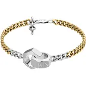 Armani Exchange Rannekoru 'CLASSIC' kulta / hopea