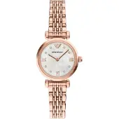 Emporio Armani Analoginen kello 'GIANNI' roseekulta / helmenvalkoinen