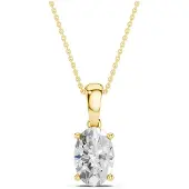 Lykken Elegance ovaali timanttiriipus kulta 1.00 ct