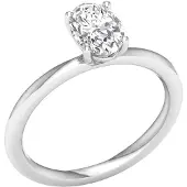 Lykken Elegance ovaali timanttisormus valkokulta 1.00 ct-160