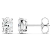 Lykken Elegance ovaalit timanttikorvakorut valkokulta 1.00 ct