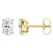Lykken Elegance ovaalit timanttikorvakorut kulta 1.00 ct