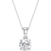 Lykken Elegance pyöreä timanttiriipus valkokulta 1.00 ct