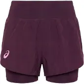 Asics Match Laser Cut Short - Burgundy - S