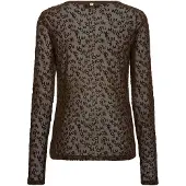 Mos Mosh Mmloretta Mono Mesh Blouse - Black - L