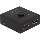 DeLOCK HDMI 2 - 1 Switch bidirectional 4K 60 Hz compact