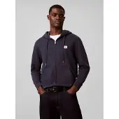 Calvin Klein Jeans Cl Ls 350Terry Wvn Lbl Fz Hoodie - Navy - L