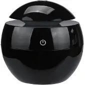 Semoic Kannettava ilmankostutin Ultraääni USB-aromadiffuusori LED-yövalo Sähköinen eteerinen öljy aromaterapia musta
