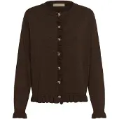 Culture Cuclare Annemarie Frill Cardigan - Brown - M
