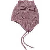 Name it Nbfwrilla Bow Wool Knit Hat - Pink - 34-39