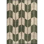 Broste Copenhagen Ima Rug - Green - W 140CM