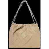 Tory Burch Fleming Nylon Hobo - Beige - ONE SIZE