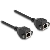 DeLOCK 80198, 0,5 m, S/FTP (S-STP), RJ-45, RJ-45, Musta