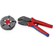 Knipex Puristustyökalu eristettyihin kaapelisilmukoihin ja koskettimiin 973303; 250 mm + tarvikkeet