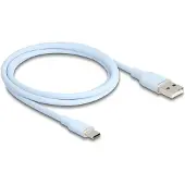 DeLOCK 81222, 1 m, USB A, USB C, USB 2.0, 0,48 Gbit/s, Sininen