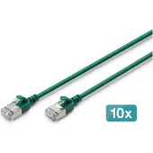 Digitus DK-1632-A-005S-G-10, 0,5 m, Cat6a, F/FTP (FFTP), RJ-45, RJ-45, Vihreä