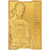 Fanattik - Metal Gear Solid 2 - 24k Gold Plated Snake Ingot