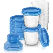 Philips AVENT VIA SCF618/10 rintapumpun säiliö 10x180 ml