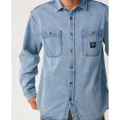 Rip Curl Premium Surf Denim Paita washed blue Koko M