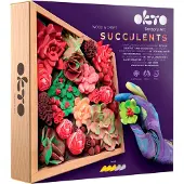 Sonstige Verlage Ilmasavi luova setti Wood&Craft Suculent, 21x21 cm
