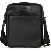 Bugatti Ryan Crossbody-laukku Nahka 23 cm Musta