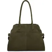 Fredsbruder Softly Olkalaukku Nahka 40 cm Vihreä