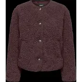 ONLY Onlines Teddy Jacket Cc Otw - Burgundy - XL