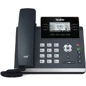 Yealink T42u IP-puhelin - 12 SIP-tiliä - musta