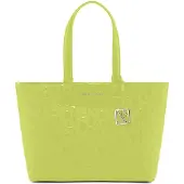 Armani Exchange for woman. XW001481AF17290U2194 Yellow tote bag with embossed logo and metal pendant (OSFA), Casual, Polyester