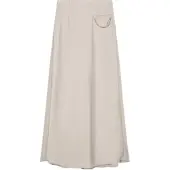 Armani Exchange for woman. XW002279AF21553U6223 Beige crepe satin fluid long skirt (S), Casual, Polyester