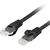 Lanberg PCU6-10CU-0100-BK, 1 m, Cat6, U/UTP (UTP), RJ-45, RJ-45, Musta