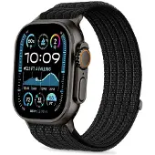 TechProtection Nylon Sport Strap for Apple Watch 44 / 45 / 46 / 49 mm - Black