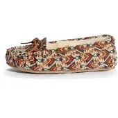 Minnetonka Mokkasiina 'Cally' beige / kastanjanruskea / curry / petrooli