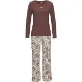 s.Oliver Pyjama beige / ruskea