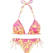 Venice beach Bikini keltainen / vaaleanpunainen
