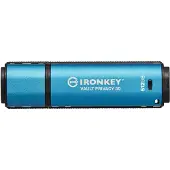 Kingston 512GB IronKey Vault Privacy 50, salattu 3.2 Gen1 USB-A -muistitikku, sininen