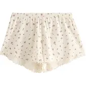 Lindex Pyjamahousut vihreä / lila / villanvalkoinen