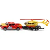 Siku 1:50 Nissan Navara With Helicopter