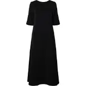 Selected Slwtenny Ss O-Neck Dress Noos - Black - L