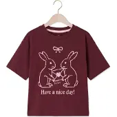 The New Tnvalkyrie Os S_S Tee - Burgundy - 134/140