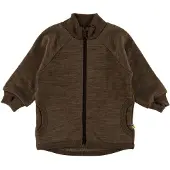 Joha Paita Merinovilla Zip, Tummanruskea, 100