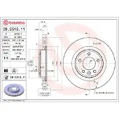 Brembo Jarrulevy 09C51511 takana, tuuletettu, erittäin hiilihappoinen, 1 Kappale