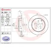 Brembo Jarrulevy 08C93111 takana, täysi, 1 Kappale